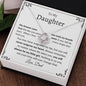 To My Daughter Love Knot Necklace - Love Dad