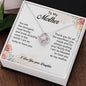 To My Mother Love Daughter - Love Knot Necklace