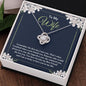 To My Wife - Love Knot Necklace