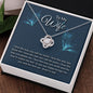 To My Wife - Love Knot Necklace