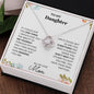 To My Daughter Love Mom - Love Knot necklace