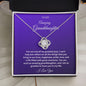 To My Amazing Granddaughter - Love Knot Necklace