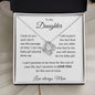To My Daughter Love Mom - Love Knot Necklace