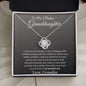 To My Badass Granddaughter Love Grandpa - Love Knot Necklace