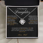 To My Beautiful Daughter Love Dad - Love Knot Necklace