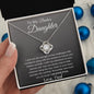 To My Badass Daughter Love Dad - Love Knot Necklace