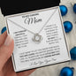 To My Caring Mom Love Your Son - Love Knot Necklace