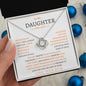 to My Daughter Love Mom - Love Knot Necklace