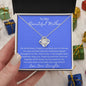To My Beautiful Loving Mother - Love Knot Necklace