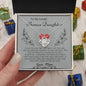 To My Lovely Bonus Daughter Love Mom - Love Knot Necklace