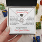 To A Beautiful Girl on Her Graduation Day Love Mother - Love Knot Necklace
