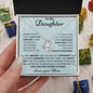 To My Daughter Love Mom - Love Knot Necklace