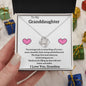 To My Granddaughter Love Grandma - Love Knot Necklace