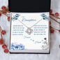 To My Daughter - Love Knot Necklace