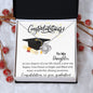 To My Daughter congratulations on your graduation - Love Knot Necklace