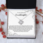 To My Beloved Granddaughter - Love Knot Necklace