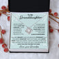 To My Granddaughter Love Grandpa - Love Knot Necklace