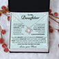 To My Daughter Love Mom - Love Knot Necklace