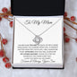 To My Mom Love Son - Love Knot Necklace