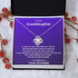 To My Granddaughter Love Grandpa-Love knot Necklace