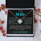 To My Wife Love Knot Necklace