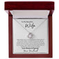 To My Beautiful Wife - Love Knot Necklace