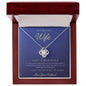 To My Beautiful Wife - Love Knot Necklace