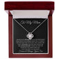 To My Mom Love Son - Love Knot Necklace