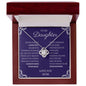 To My Daughter Love Mom - Love Knot Necklace