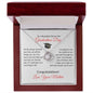 To A Beautiful Girl on Her Graduation Day Love Mother - Love Knot Necklace