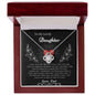 To My Lovely Daughter Love Dad - Love Knot Necklace