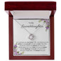 To My Granddaughter - Love Knot Necklace