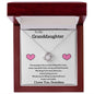 To My Granddaughter Love Grandma - Love Knot Necklace