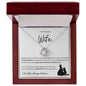 To My Beautiful Wife - Love Knot Necklace