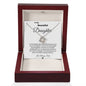 To My Beautiful Daughter Love Dad - Love Knot Necklace