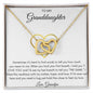To My Granddaughter Love Grandpa - Interlocking Hearts