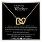 To My Amazing Mother Love Daughter - Interlocking Hearts Necklace