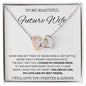 To My Beautiful Future Wife - Interlocking Hearts Necklace