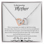 To My Amazing Mother Love Son - Interlocking Hearts Necklace