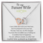 To My Future Wife - Interlocking Hearts Necklace