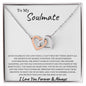 To My Soulmate - Interlocking Hearts Necklace