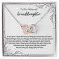 To Our Beloved Granddaughter - Interlocking Hearts Necklace