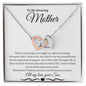 To My Amazing Mother Love Son - Interlocking Hearts Necklace