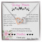 To My Mom Love Your Son - Interlocking Hearts Necklace
