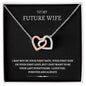 To My Future Wife - Interlocking Hearts Necklace