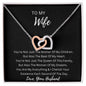 To My Wife - Interlocking Hearts Necklace