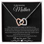 To My Amazing Mother Love Son - Interlocking Hearts Necklace