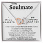 To My Soulmate - Interlocking Hearts Necklace