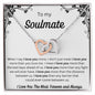 To My Soulmate - Interlocking Hearts