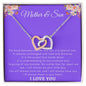 Mother & Son - Interlocking Hearts Necklace